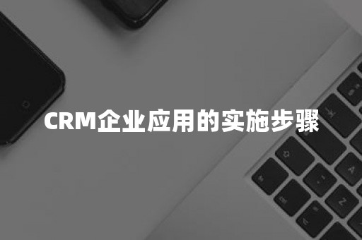 CRM企业应用的实施步骤