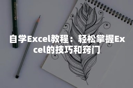 自学Excel教程：轻松掌握Excel的技巧和窍门