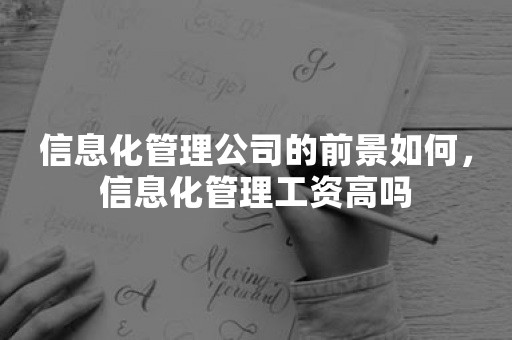 信息化管理公司的前景如何，信息化管理工资高吗