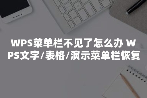 WPS菜单栏不见了怎么办 WPS文字/表格/演示菜单栏恢复显示