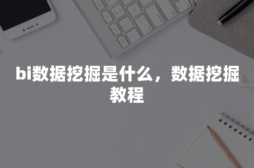 bi数据挖掘是什么，数据挖掘教程