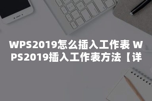 WPS2019怎么插入工作表 WPS2019插入工作表方法【详解】