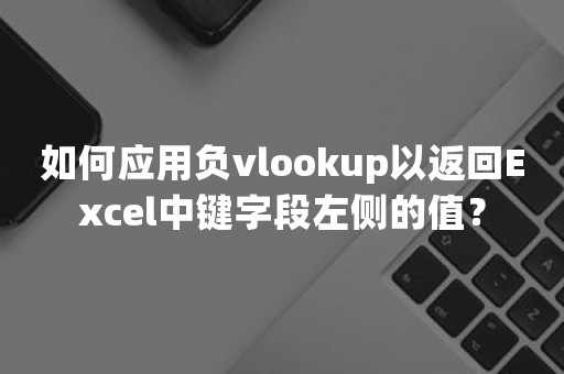 如何应用负vlookup以返回Excel中键字段左侧的值？