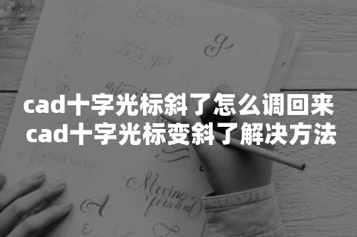 cad十字光标斜了怎么调回来 cad十字光标变斜了解决方法