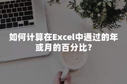 如何计算在Excel中通过的年或月的百分比？