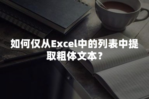 如何仅从Excel中的列表中提取粗体文本？