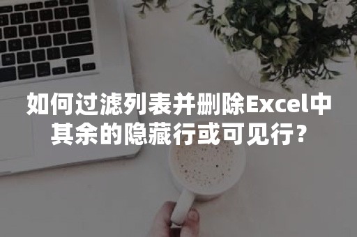 如何过滤列表并删除Excel中其余的隐藏行或可见行？