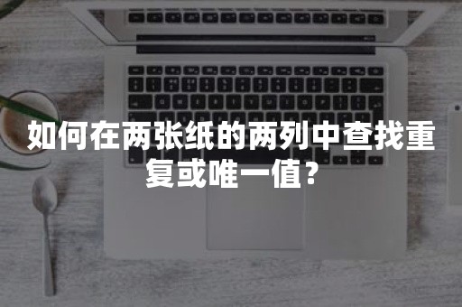 如何在两张纸的两列中查找重复或唯一值？