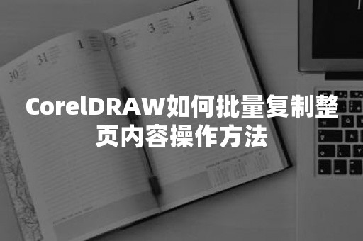 CorelDRAW如何批量复制整页内容操作方法