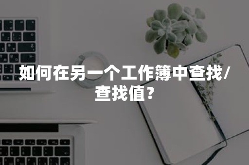 如何在另一个工作簿中查找/查找值？