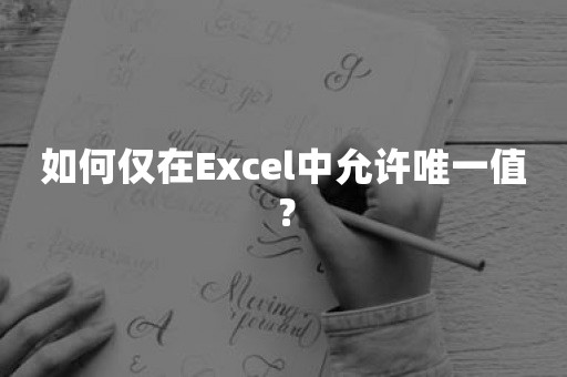 如何仅在Excel中允许唯一值？