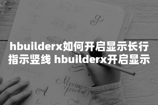 hbuilderx如何开启显示长行指示竖线 hbuilderx开启显示长行指示竖线教程