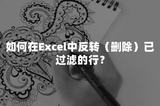 如何在Excel中反转（删除）已过滤的行？