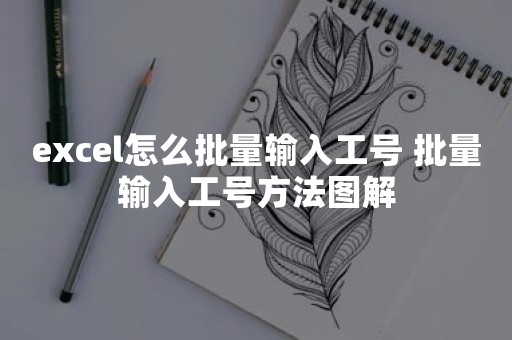 excel怎么批量输入工号 批量输入工号方法图解