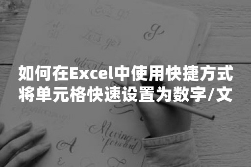 如何在Excel中使用快捷方式将单元格快速设置为数字/文本/常规或其他格式？