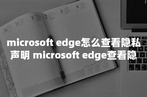 microsoft edge怎么查看隐私声明 microsoft edge查看隐私声明方法