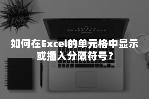 如何在Excel的单元格中显示或插入分隔符号？