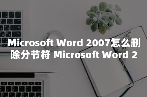 Microsoft Word 2007怎么删除分节符 Microsoft Word 2007删除分节符的操作方法