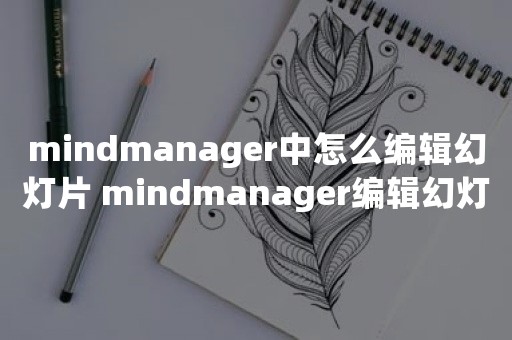 mindmanager中怎么编辑幻灯片 mindmanager编辑幻灯片使用步骤