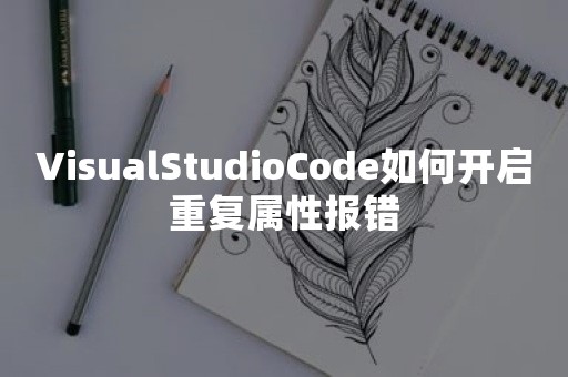 VisualStudioCode如何开启重复属性报错