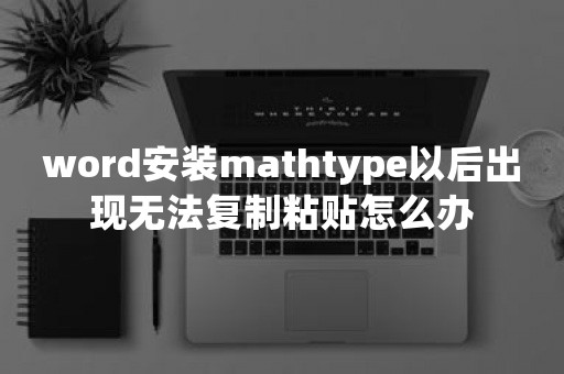 word安装mathtype以后出现无法复制粘贴怎么办