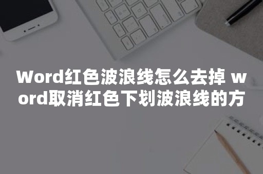 Word红色波浪线怎么去掉 word取消红色下划波浪线的方法