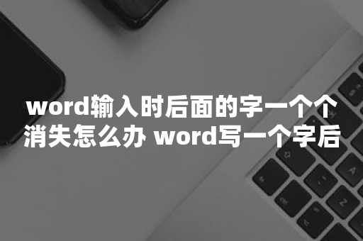 word输入时后面的字一个个消失怎么办 word写一个字后面就删一个字修改方法