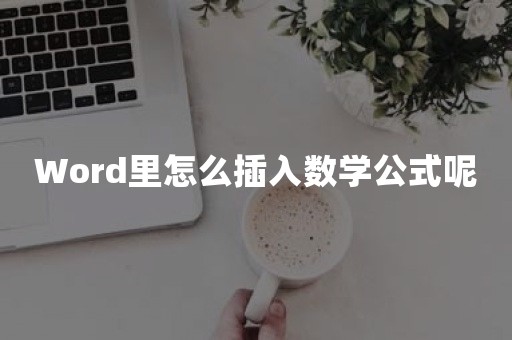 Word里怎么插入数学公式呢