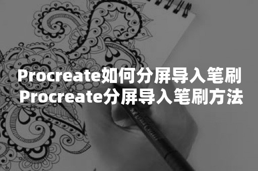 Procreate如何分屏导入笔刷 Procreate分屏导入笔刷方法