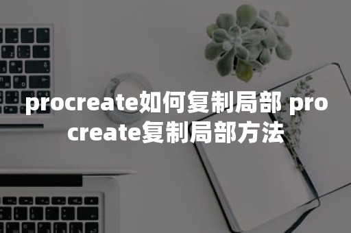 procreate如何复制局部 procreate复制局部方法