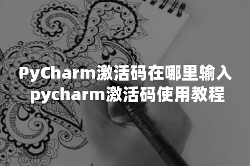 PyCharm激活码在哪里输入 pycharm激活码使用教程