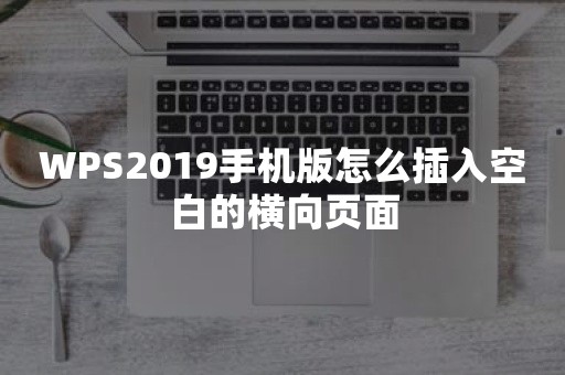 WPS2019手机版怎么插入空白的横向页面