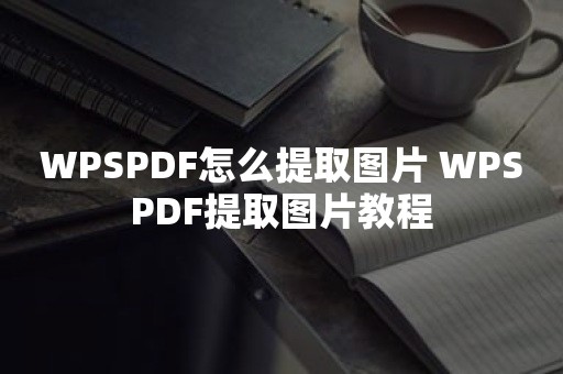 WPSPDF怎么提取图片 WPSPDF提取图片教程