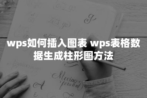 wps如何插入图表 wps表格数据生成柱形图方法