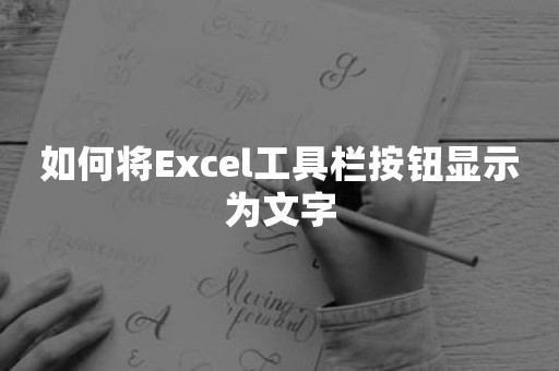 如何将Excel工具栏按钮显示为文字