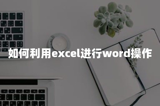 如何利用excel进行word操作