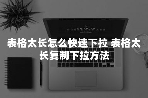 表格太长怎么快速下拉 表格太长复制下拉方法