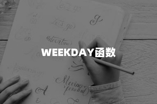 WEEKDAY函数