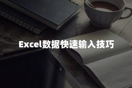 Excel数据快速输入技巧