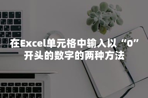 在Excel单元格中输入以“0”开头的数字的两种方法