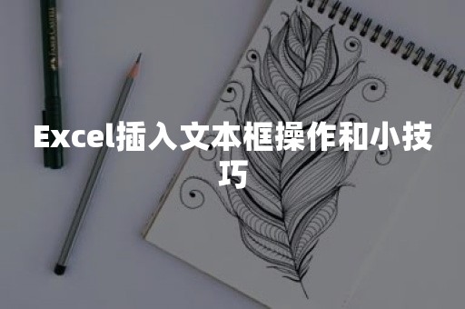 Excel插入文本框操作和小技巧