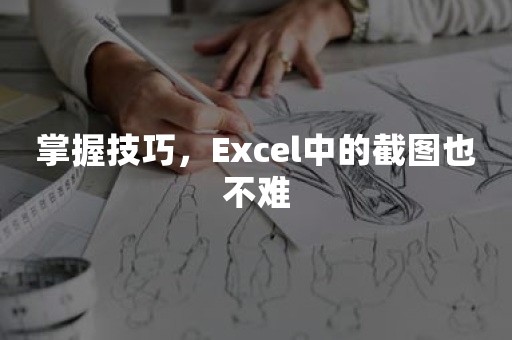 掌握技巧，Excel中的截图也不难