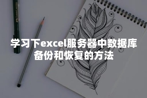 学习下excel服务器中数据库备份和恢复的方法