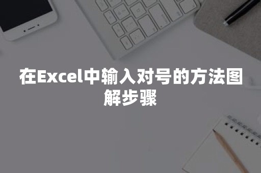 在Excel中输入对号的方法图解步骤