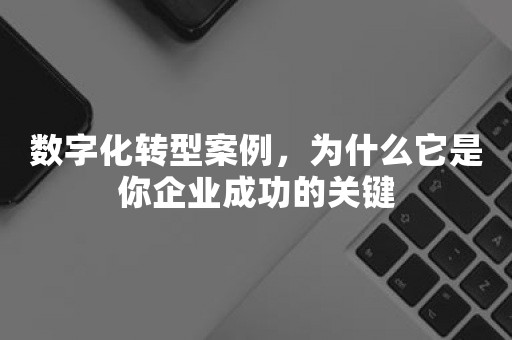 数字化转型案例，为什么它是你企业成功的关键