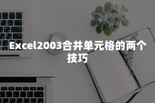 Excel2003合并单元格的两个技巧