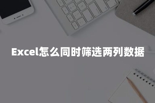 Excel怎么同时筛选两列数据