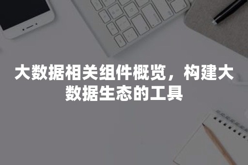 大数据相关组件概览，构建大数据生态的工具