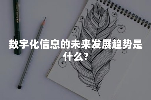 数字化信息的未来发展趋势是什么?