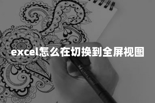 excel怎么在切换到全屏视图